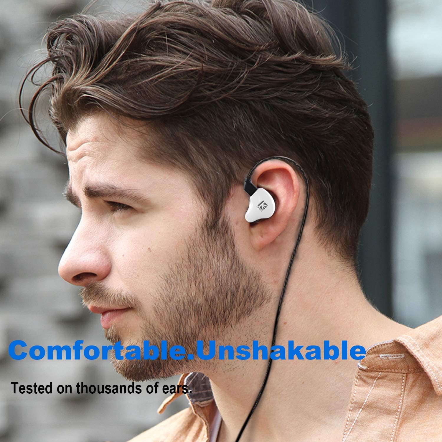 Detalle de YINYOO KBEAR KS1 Wired In-Ear Monitor Bass Earbuds (Detachable Cable)