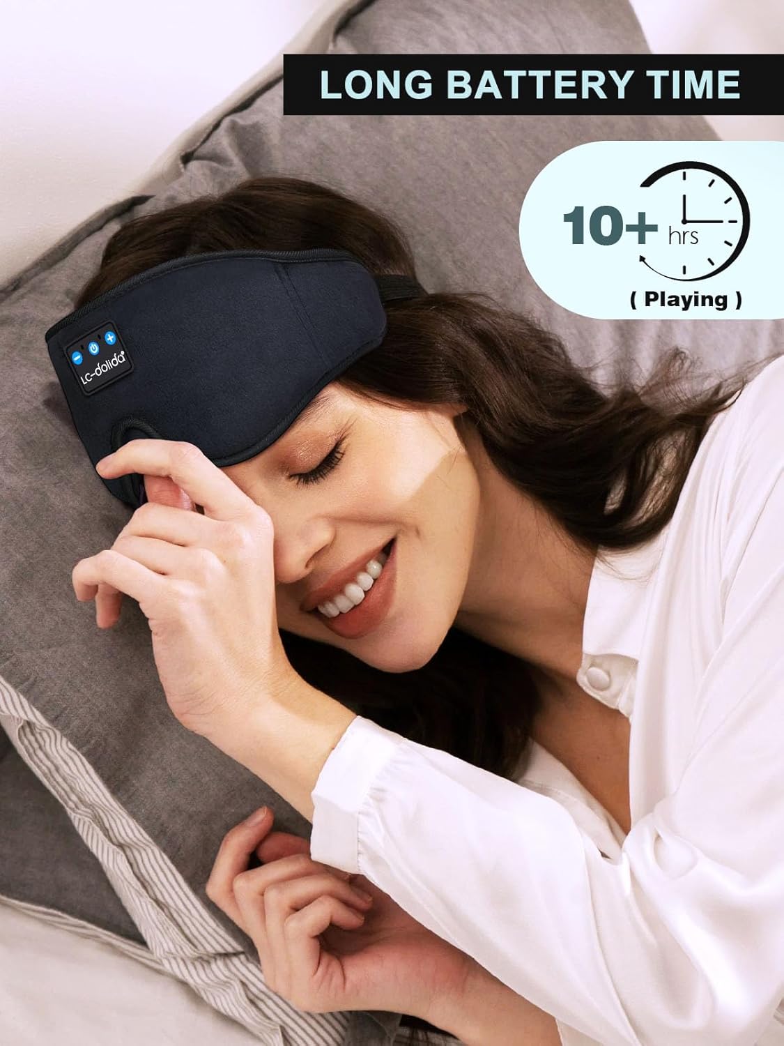 Detalle 2 de LC-dolida Sleep Headphones Bluetooth 3D Sleep Mask