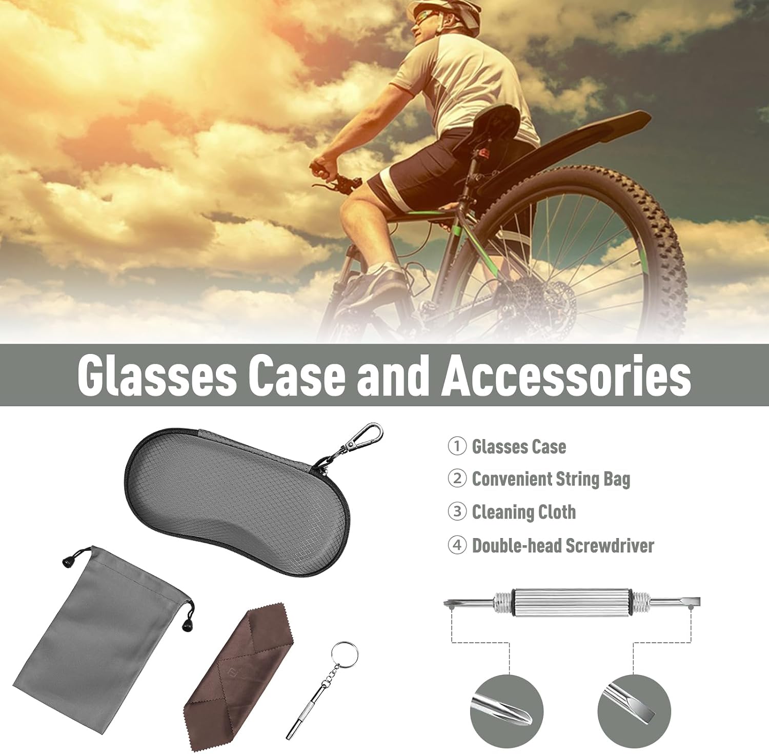 Detalle 2 de FINTIE Sunglasses Case Hard Shell with Clip