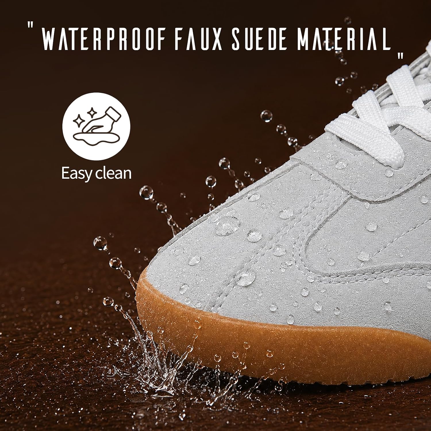 Detalle de Adokoo Women's Casual Sneakers in PU Leather