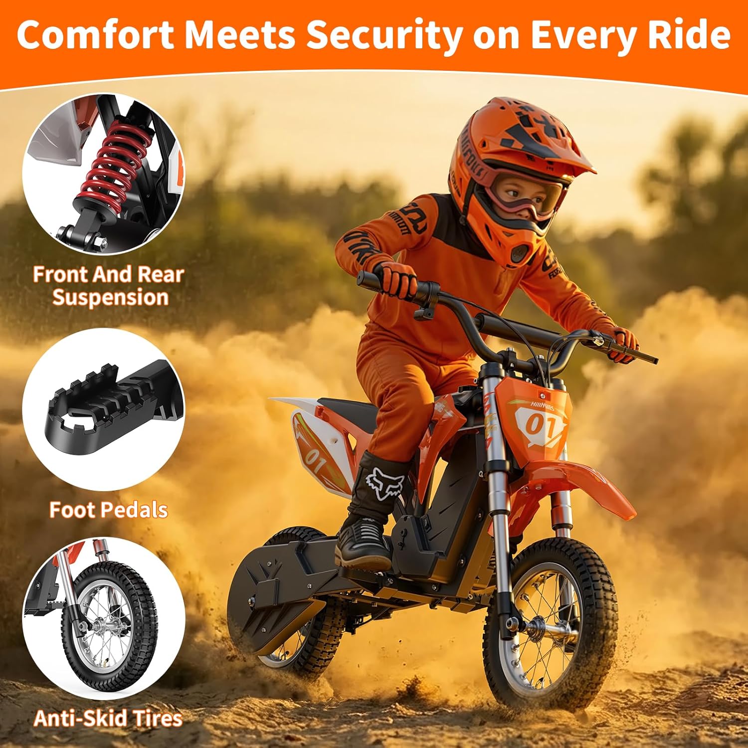 Thumbnail 3 de Milerocket 1 Moto Elettrica per Bambini 4–10 Anni: sicurezza, divertimento e crescita