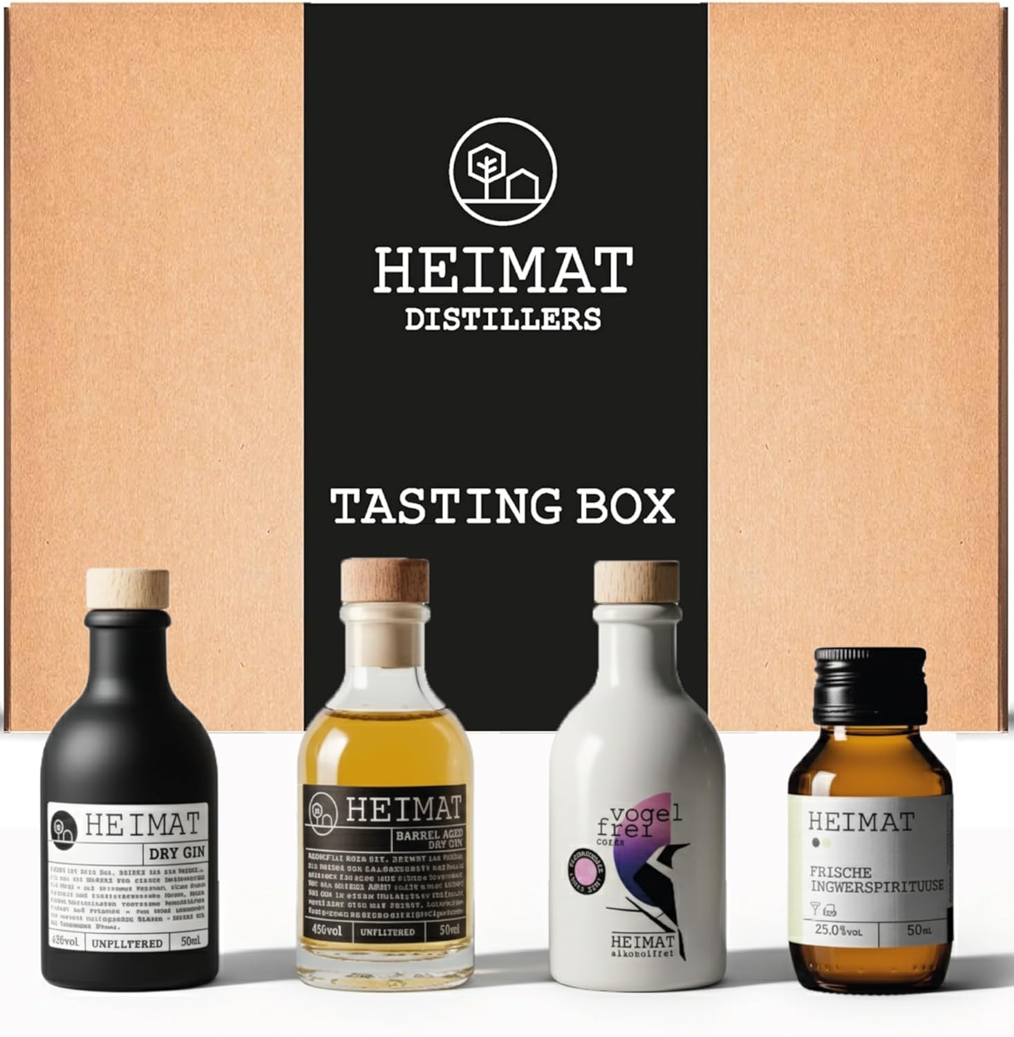 Thumbnail 6 de HEIMAT Barrel Aged Dry Gin 43% – 14 Monate im Ex-Bourbonfass gereift, Karamell & Vanille (500 ml)