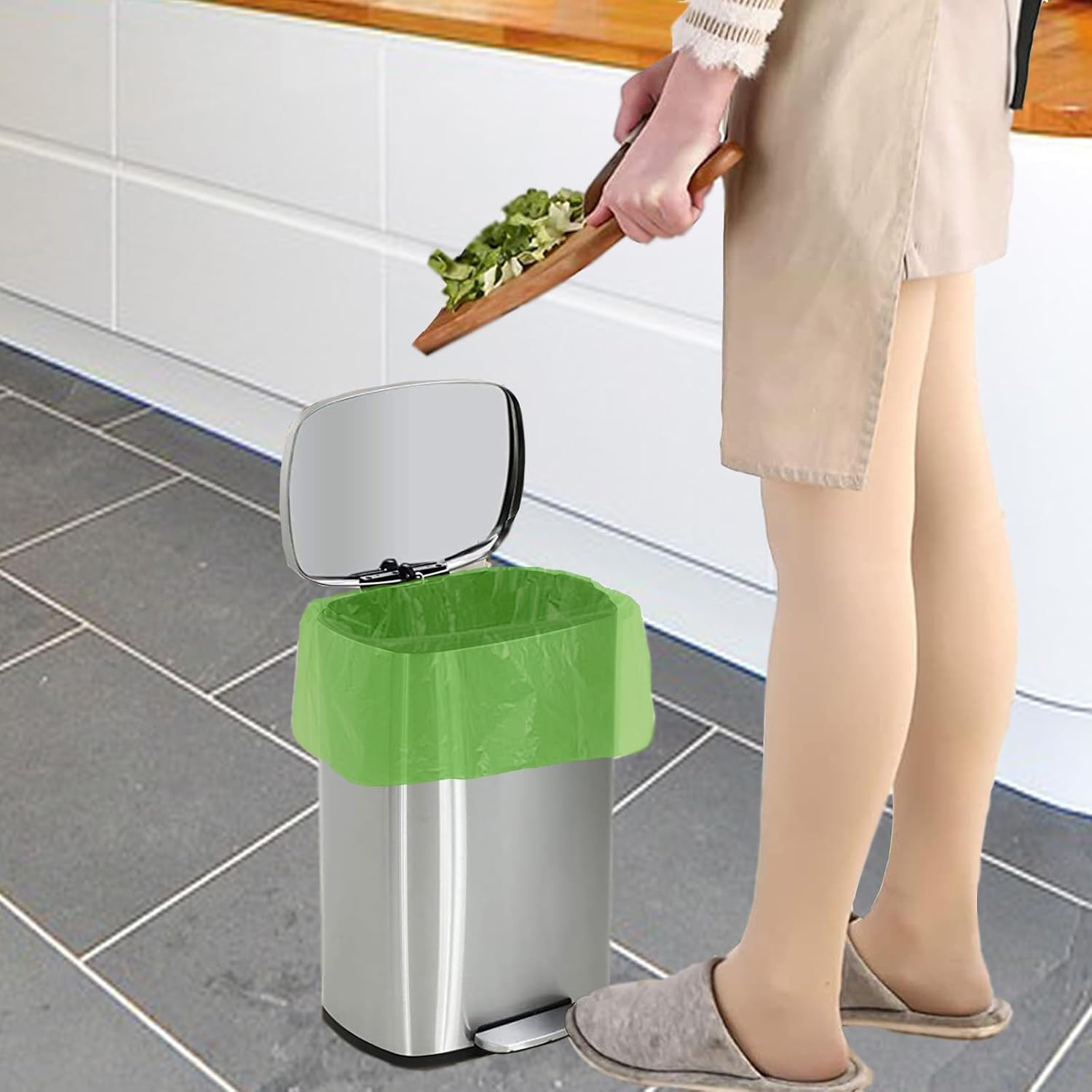 Thumbnail 2 de Kitbest 120 x Biomüllbeutel 10 Liter (45 x 50 cm) – kompostierbare Bioabfall-Tüten für Küche & Haushalt