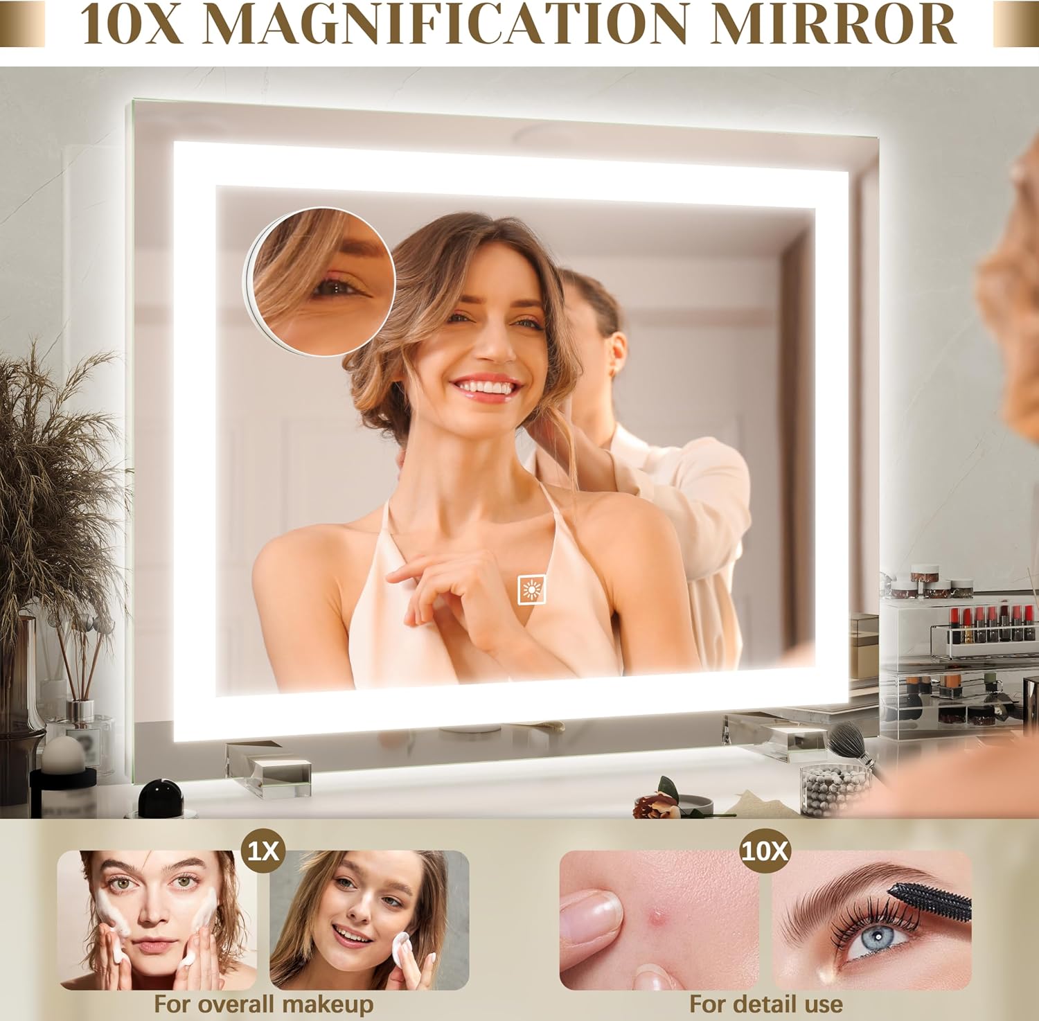 Thumbnail 6 de ROLOVE 22x20 Lighted Vanity Mirror