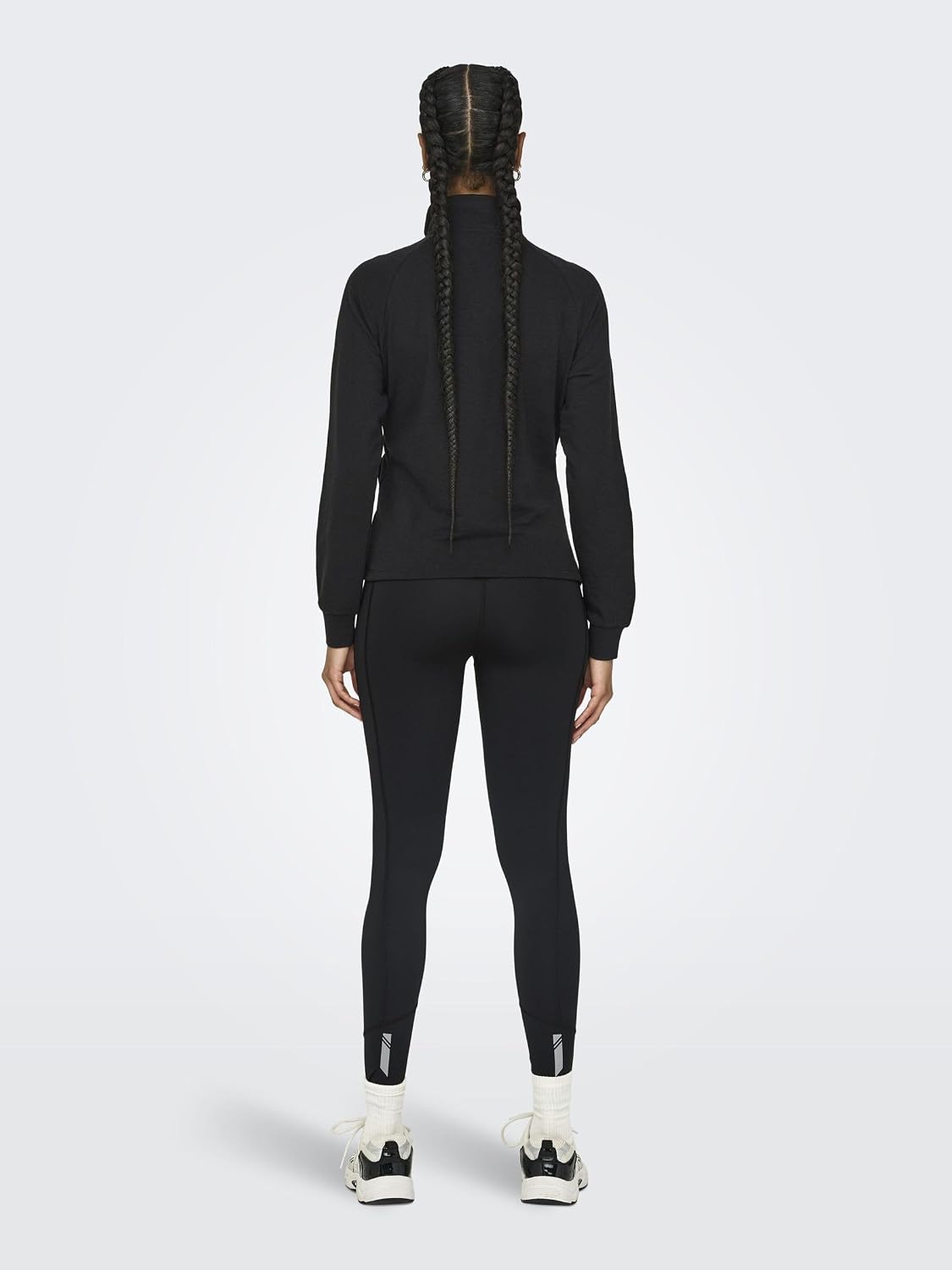 Detalle de Only Play Womens Onpmelina LS Hn Zip SWT Noos Sweatshirt Jacket, Black