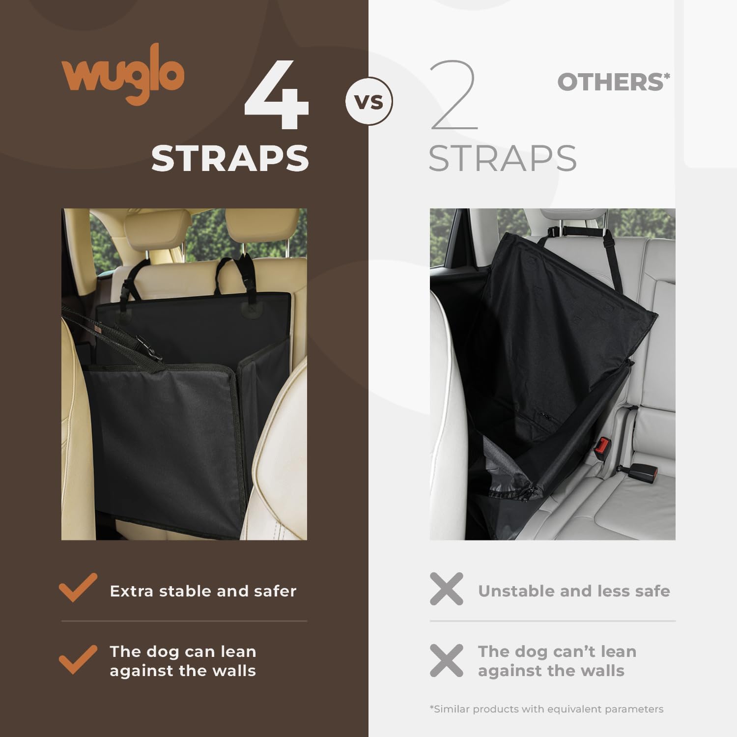 Thumbnail 3 de Wuglo Extra Stable Dog Car Seat 26 kg