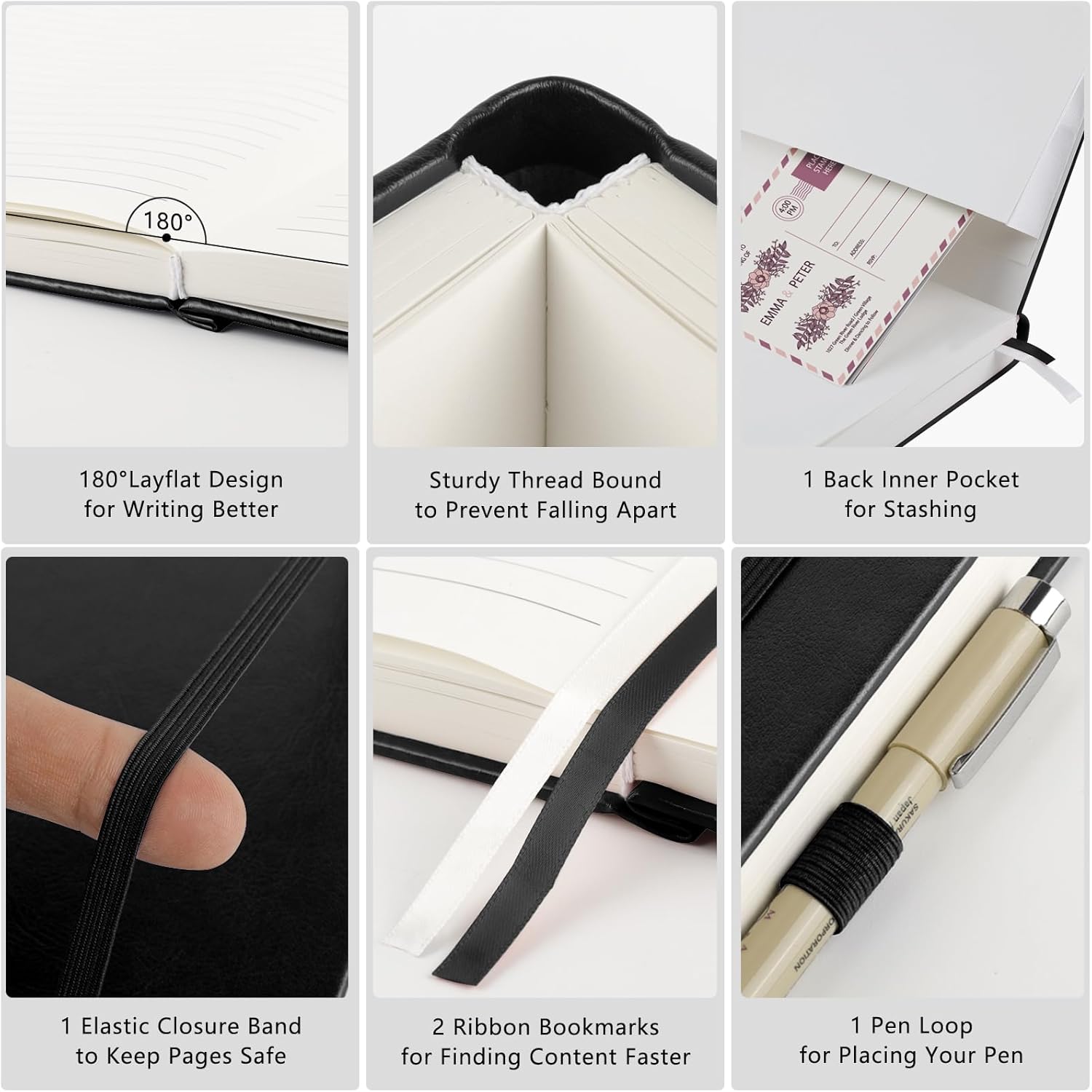 Thumbnail 2 de A4 thick lined notebook 320 pages
