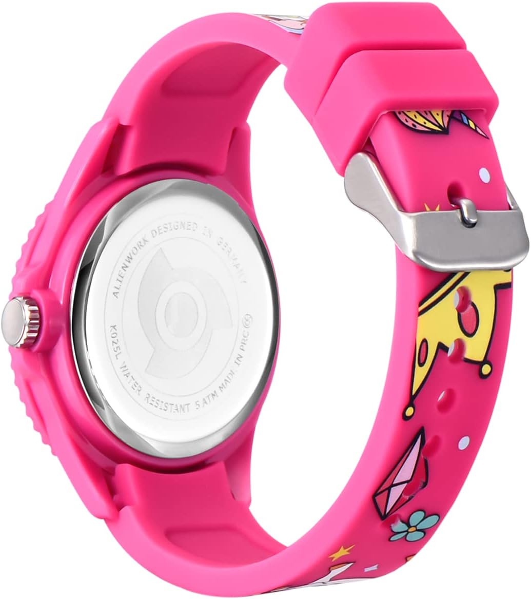 Thumbnail 3 de Alienwork Kids Montre pédagogique pour apprendre l’heure (5 ATM) – garçon & fille