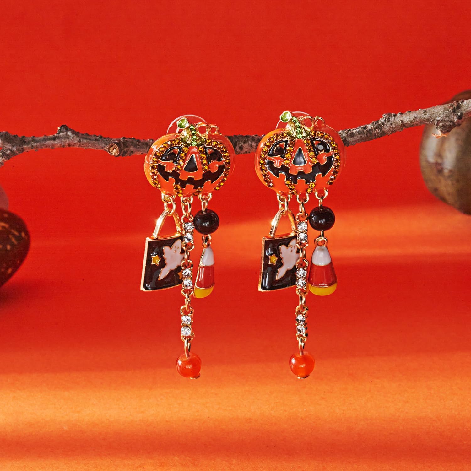 Thumbnail 6 de Halloween Dangle Earrings, Alloy
