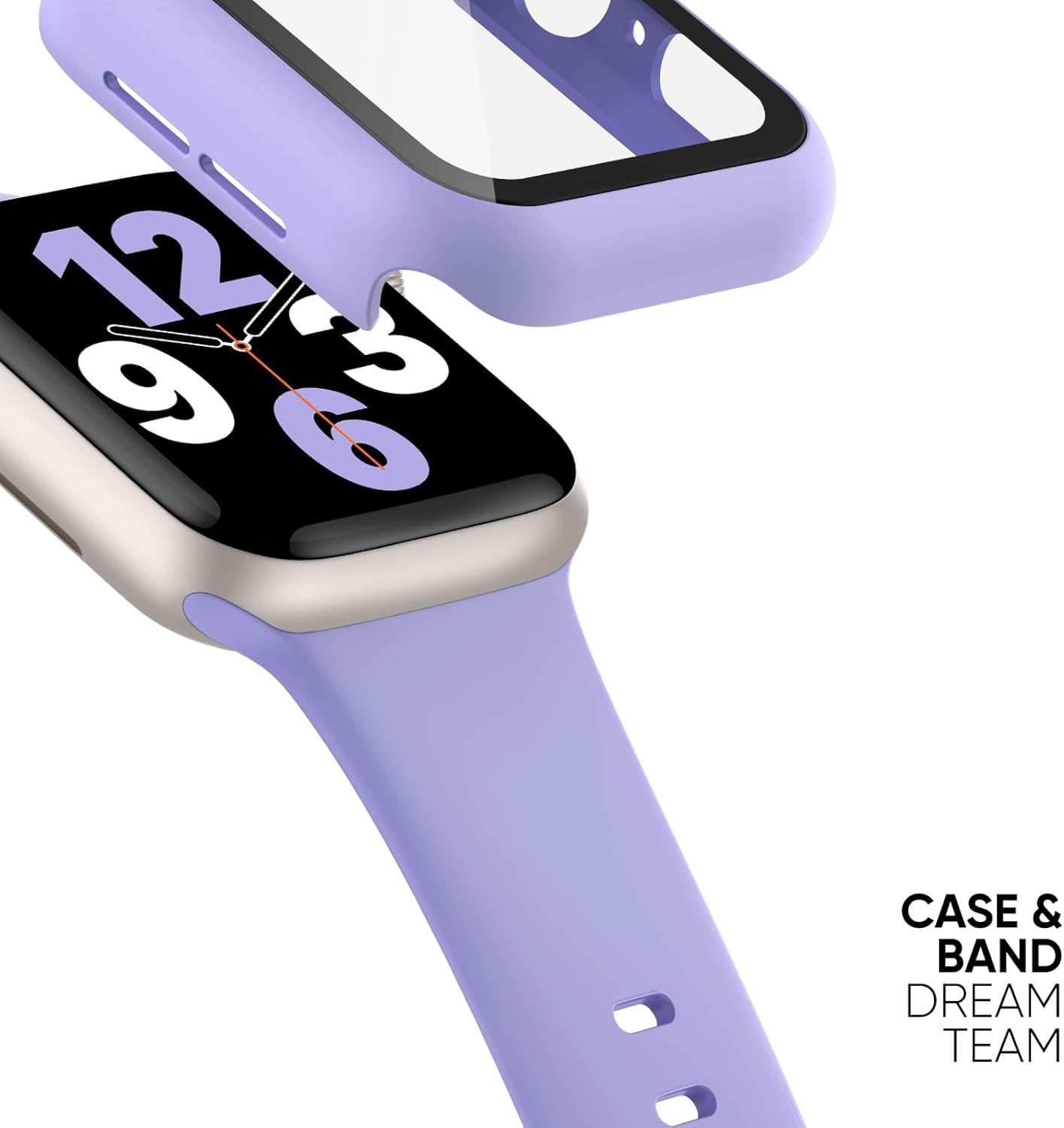 Thumbnail 1 de Joehwerr 3‑in‑1 Apple Watch Strap, Case & Screen Protector – Violet, 42mm
