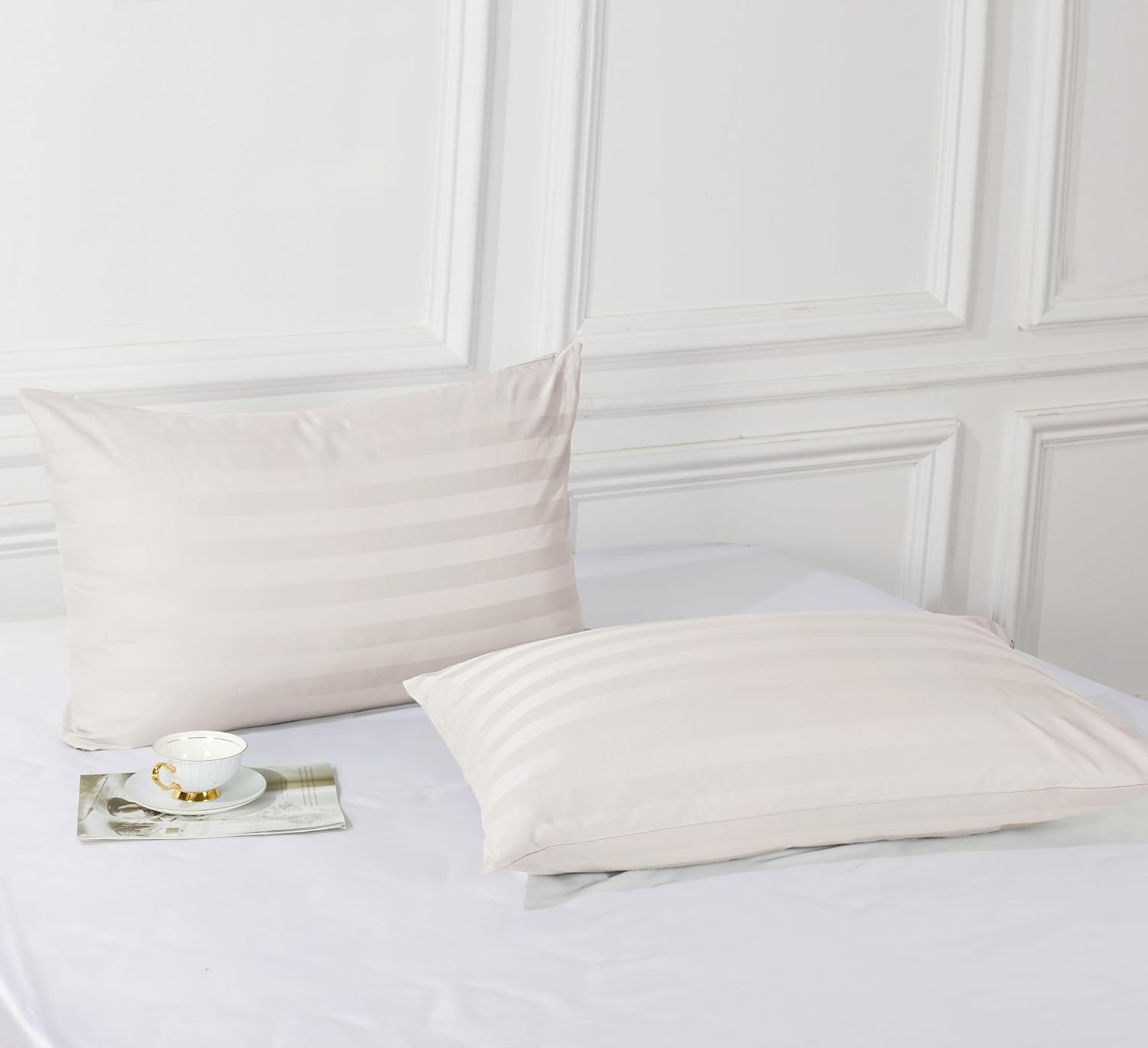 Detalle de Shunjie.Home tod 400 Toddler Pillowcase Set, Egyptian Cotton, 400 Thread Count, 13" x 18