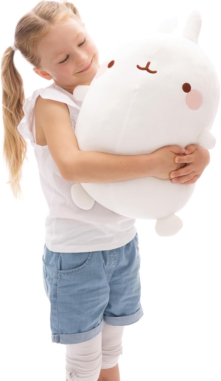 Detalle de NICI MoLANG 48 cm – biały pluszak z miękkiego poliestru