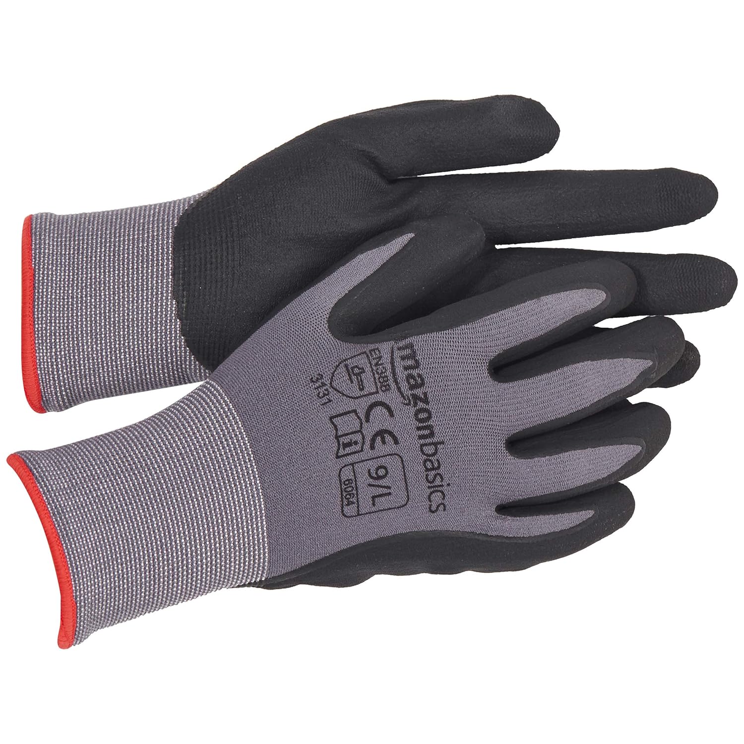 Thumbnail 4 de Amazon Basics Micro-Foam Work Gloves Size 9 🧤