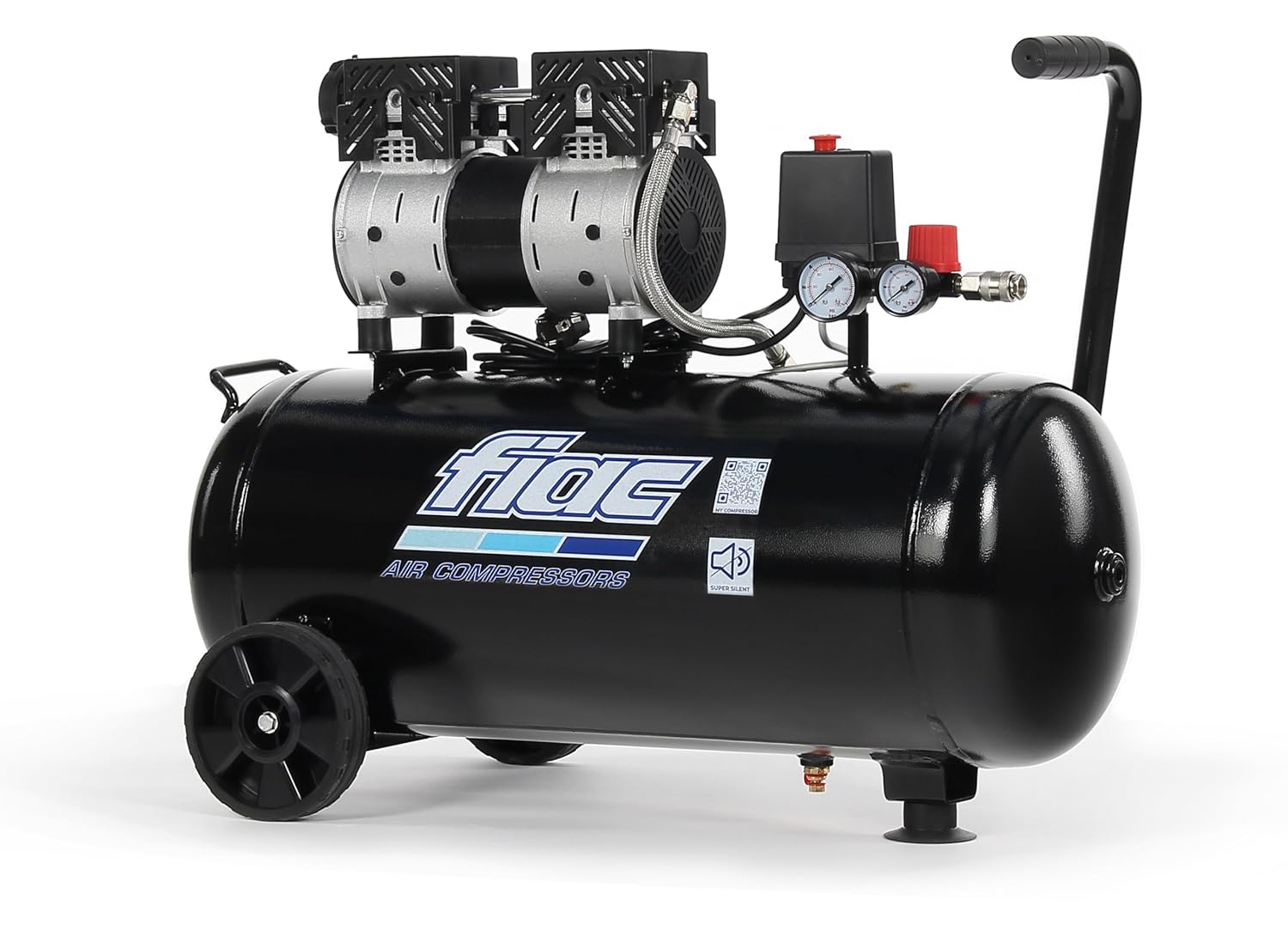 Detalle de FIAC SUPERSILENT 50 compresor móvil silencioso 50 L