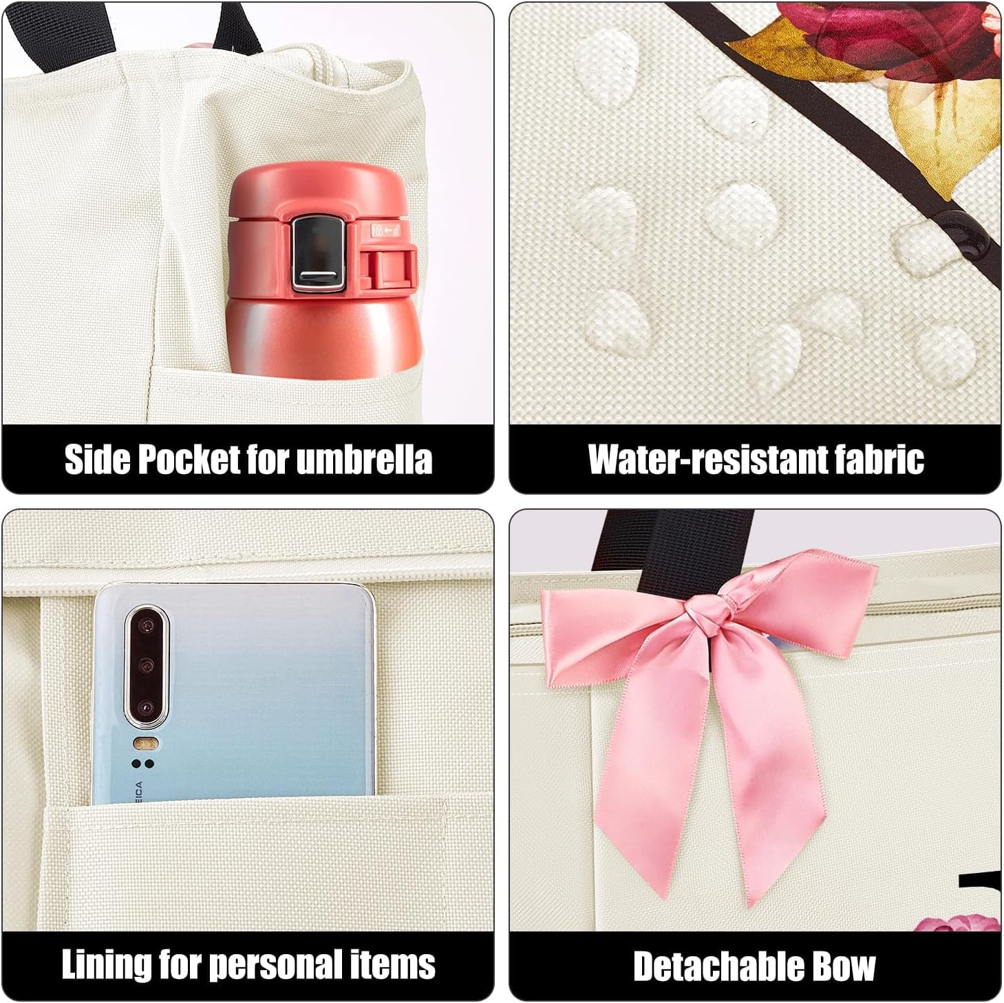 Thumbnail 3 de Vavabox A–Z Initial Personalised Tote Bag with Waterproof Lining