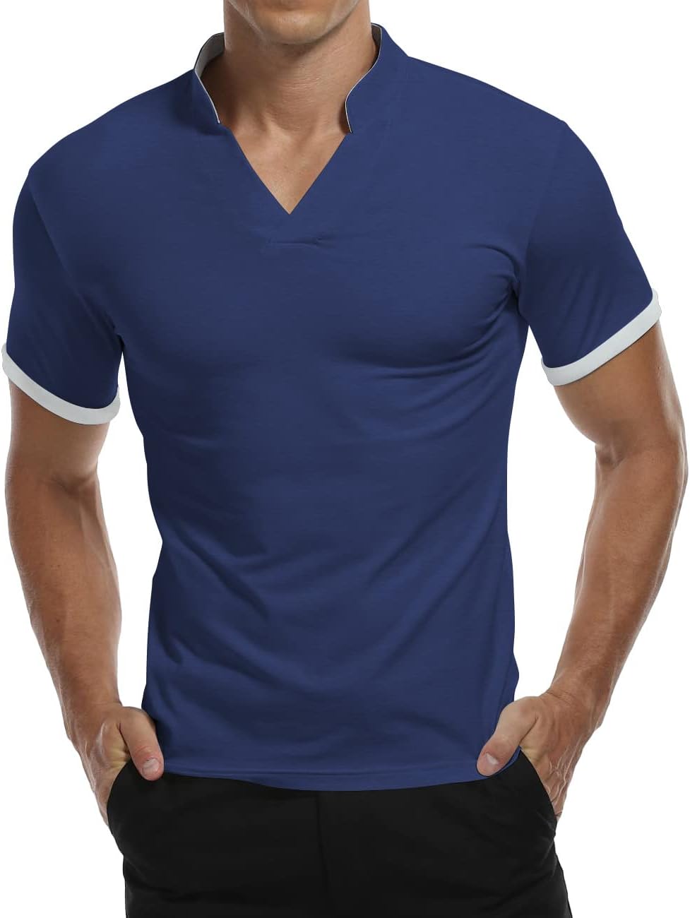 Thumbnail 6 de KUYIGO Poloshirt Slim Fit mit Stehkragen