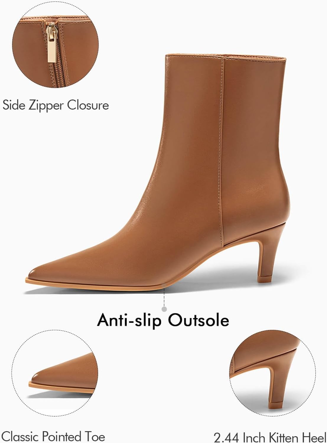 Detalle 2 de Coutgo Ankle Boots with 2.44-Inch Heel