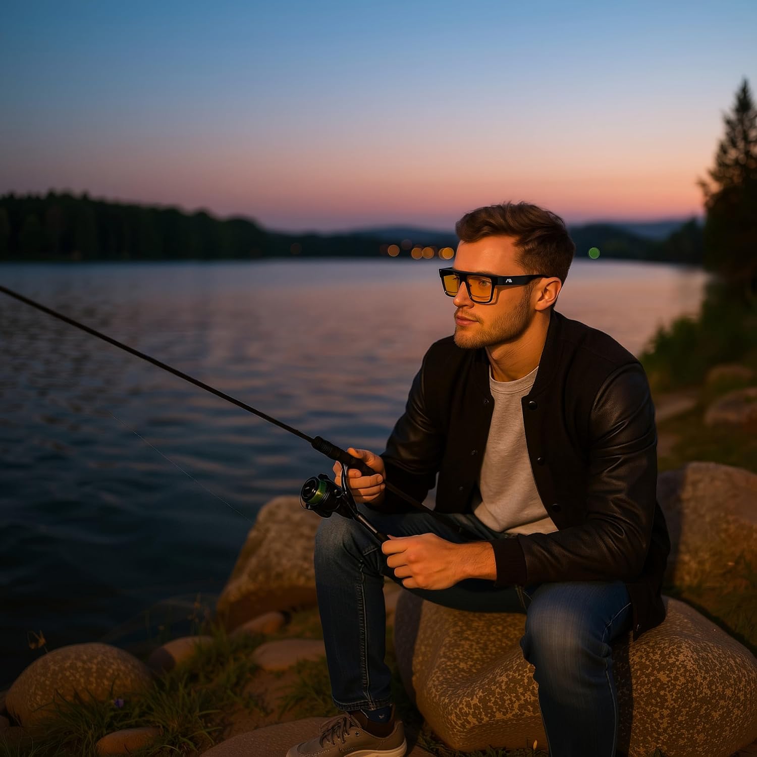 Thumbnail 6 de Kimorn Night Vision Driving Glasses – Fit Over Glasses, Yellow Tint, Anti-Glare (Oversized)