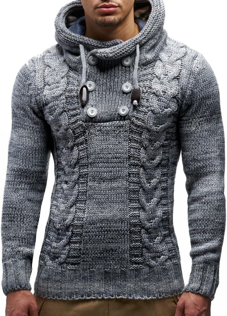 Detalle de Leif Nelson maglione uomo Slim Fit