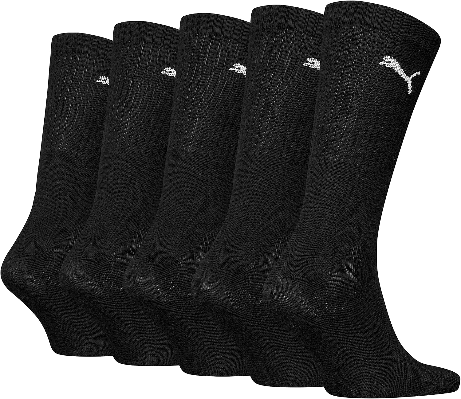 Detalle 2 de PUMA Unisex Crew Socken (5er Pack) – Komfortabler Allrounder