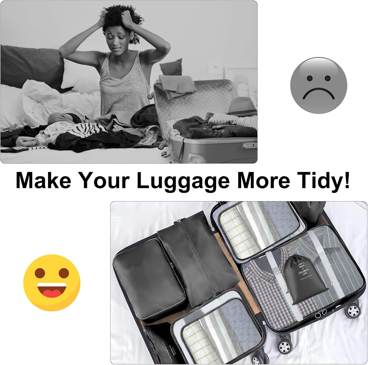 Thumbnail 4 de TXBOBECO Koffer Organizer Set 10-teilig