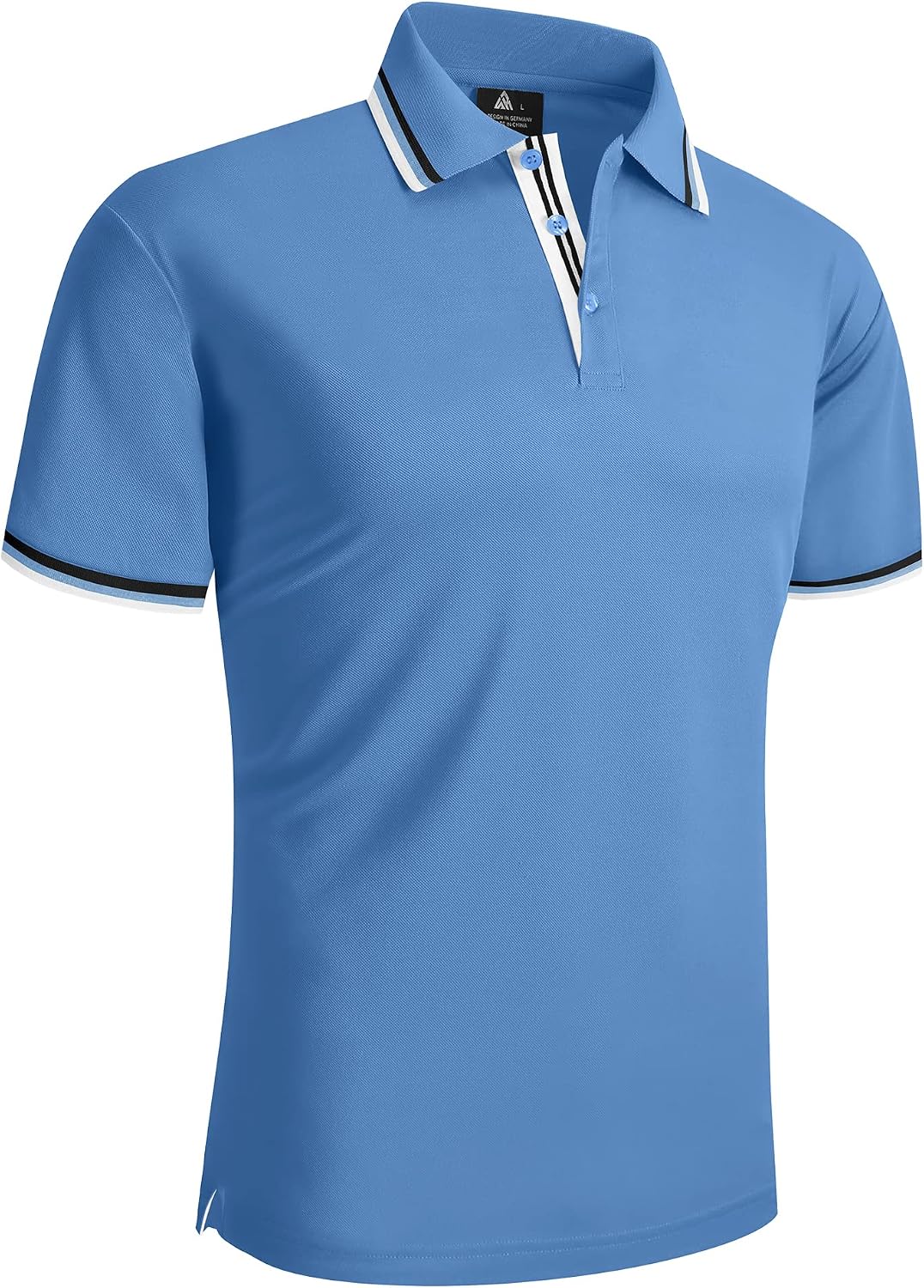 Detalle de SwissWell poloshirt voor heren, regular fit, korte mouwen en knoopsluiting
