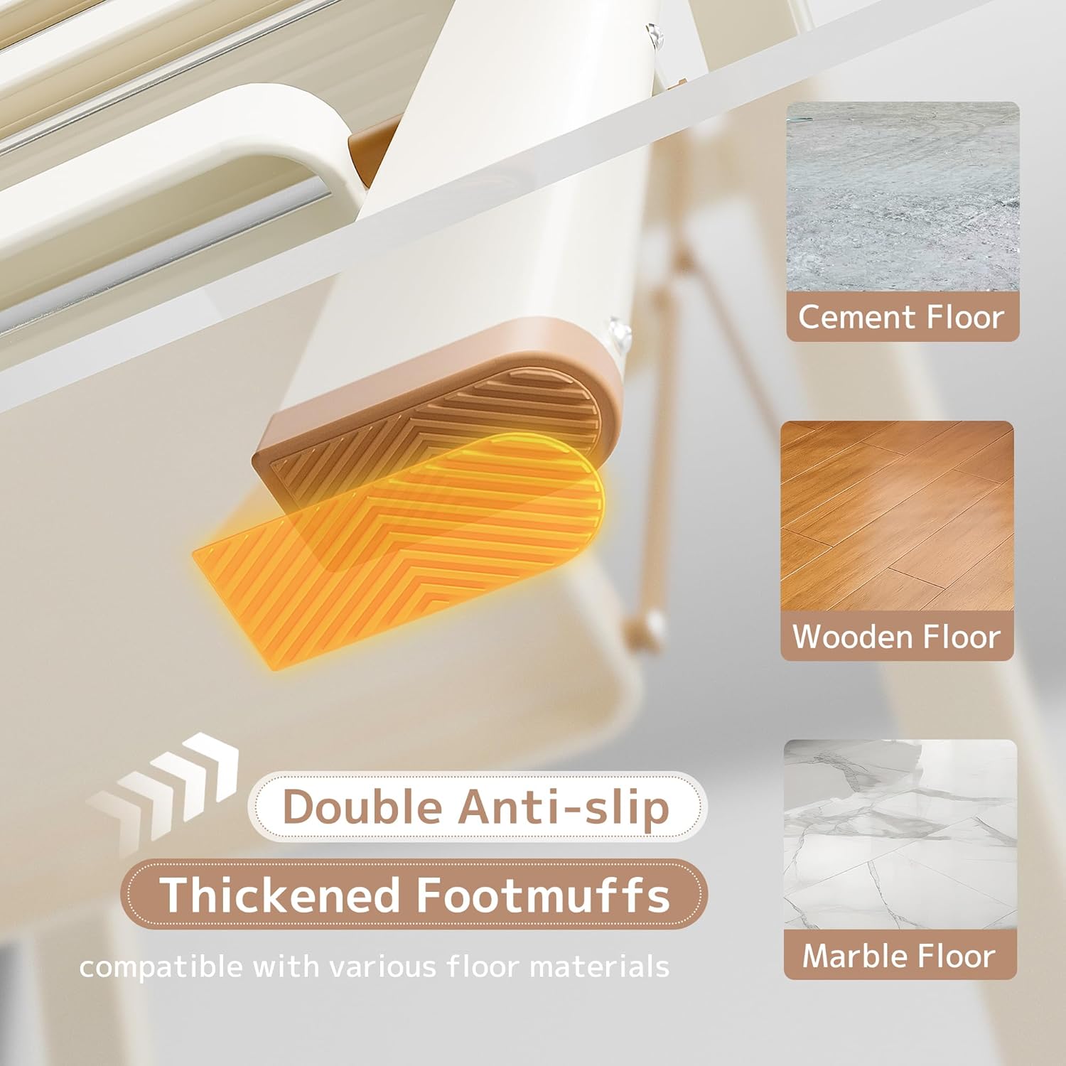 Detalle de GameGem 4 Step Ladder: a sturdy, stylish folding step stool for everyday reaching needs