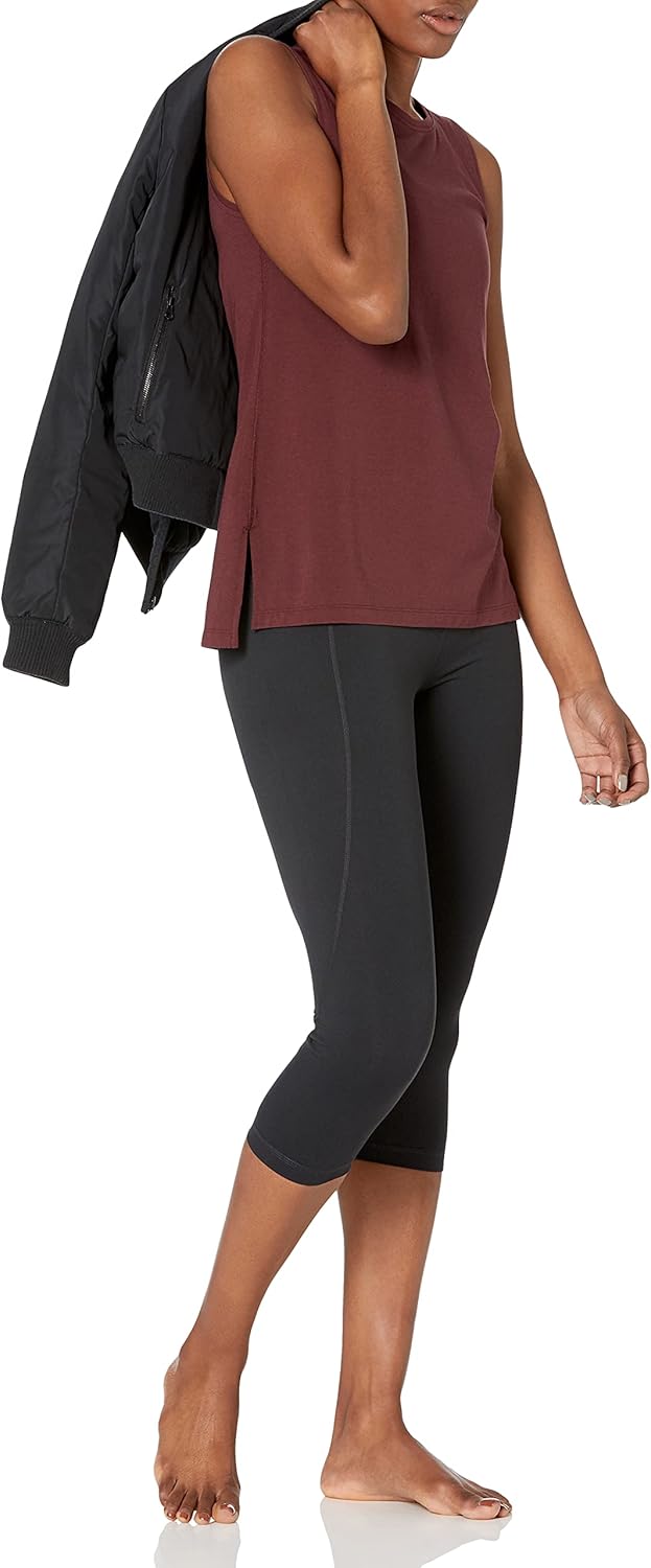 Thumbnail 3 de Amazon Essentials Damen Yoga-Tanktop aus weicher Baumwolle mit Stretchanteil (locker, in Übergrößen)