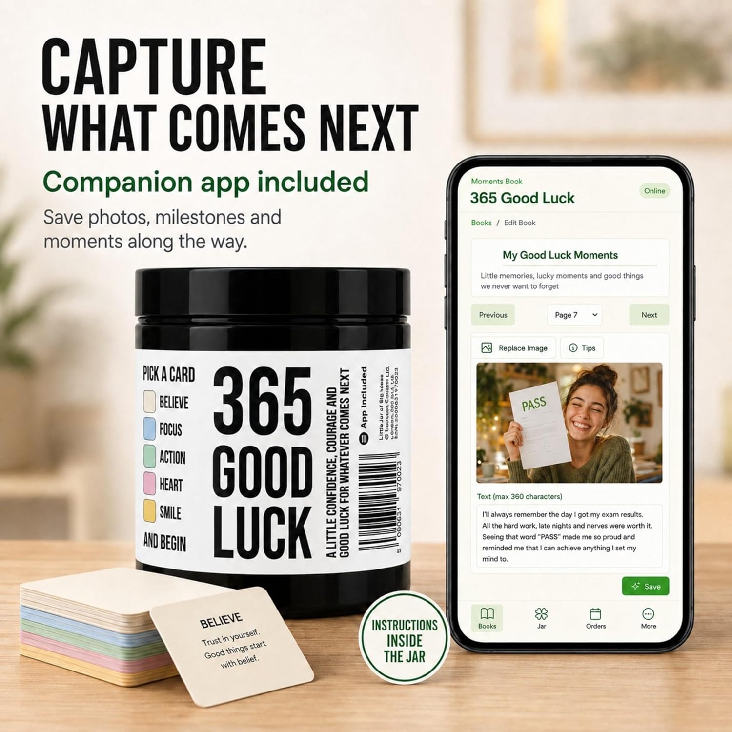 Thumbnail 5 de 365 Good Luck Gift – One Message for Every Day of the Year (Standard) by Little Jar of Big Ideas