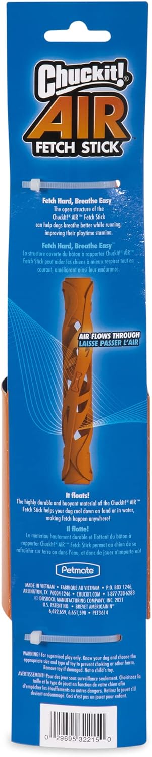 Detalle de Chuckit! Breathe Right Stick Large – A practical fetch toy engineered for longer play