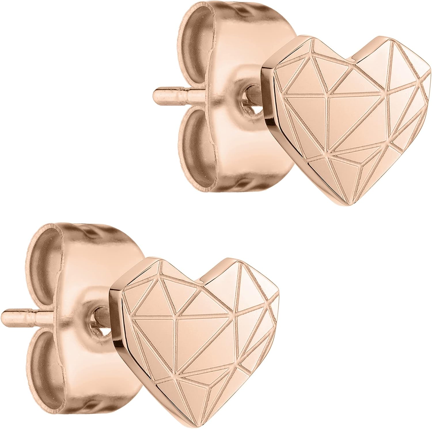 Thumbnail 5 de LIEBESKIND BERLIN Herz Ohrringe – Edelstahl-Ohrstecker im Broken-Heart Design