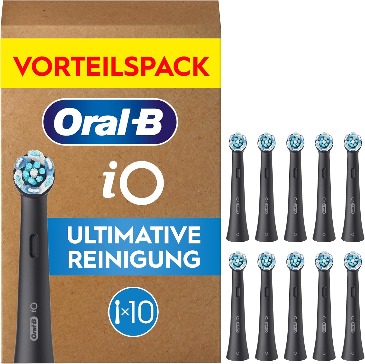 Detalle de Oral-B iO Aufsteckbürsten Schwarz 10er