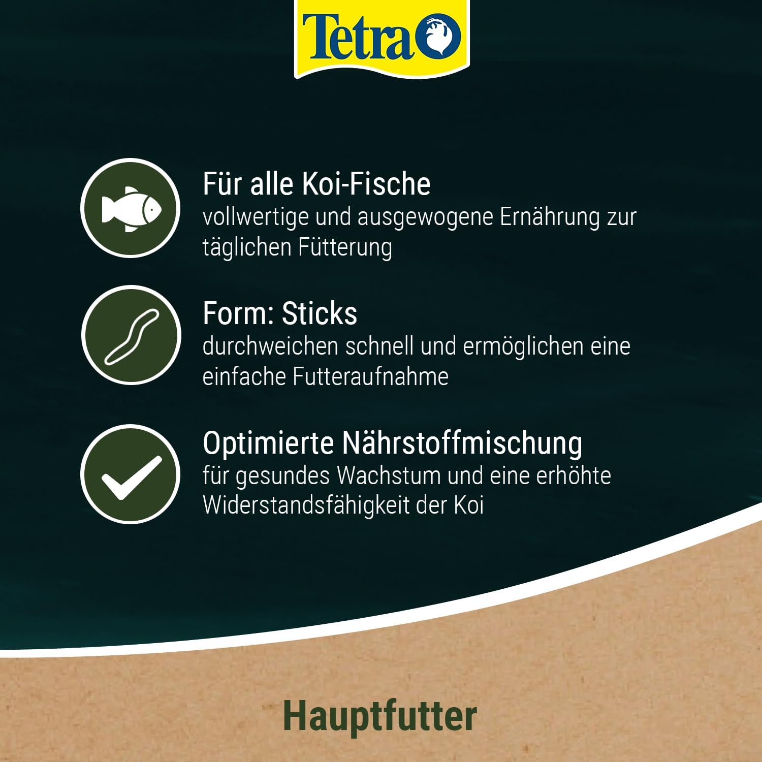Detalle de Tetra Pond Koi Sticks – Koi-Futter für farbenprächtige Fische, 10 L Eimer