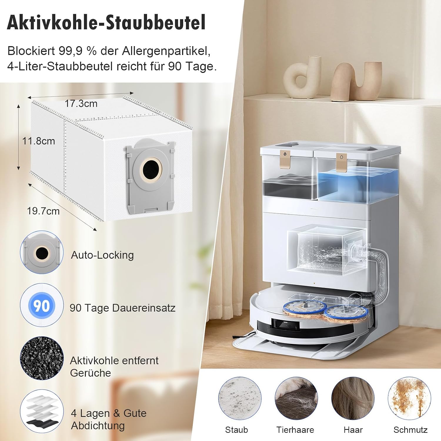 Detalle de Zubehör Ecovacs Deebot T50 Omni 20 Teile đ€