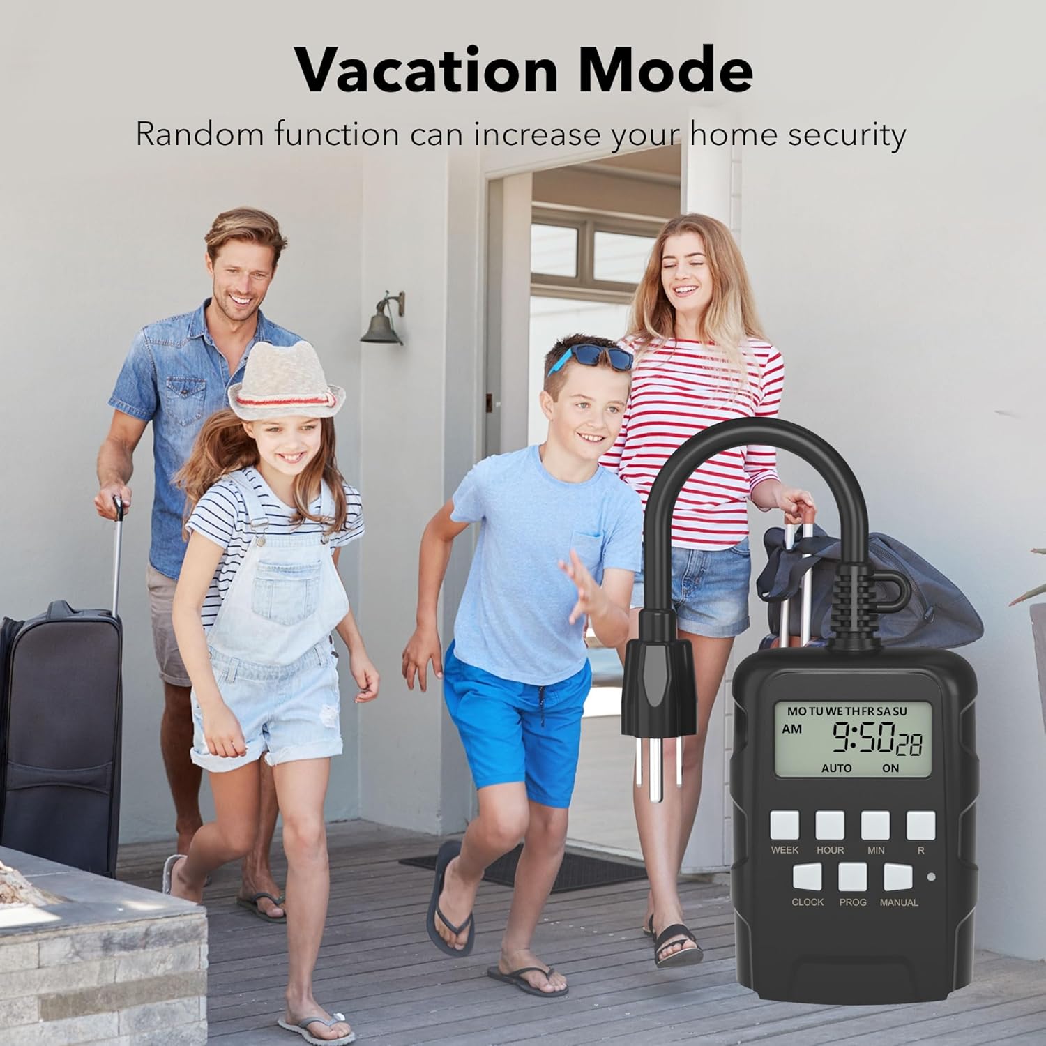 Thumbnail 5 de BN-LINK U78-2Pack Outdoor 7-Day Programmable Timer, 2 Grounded Outlets