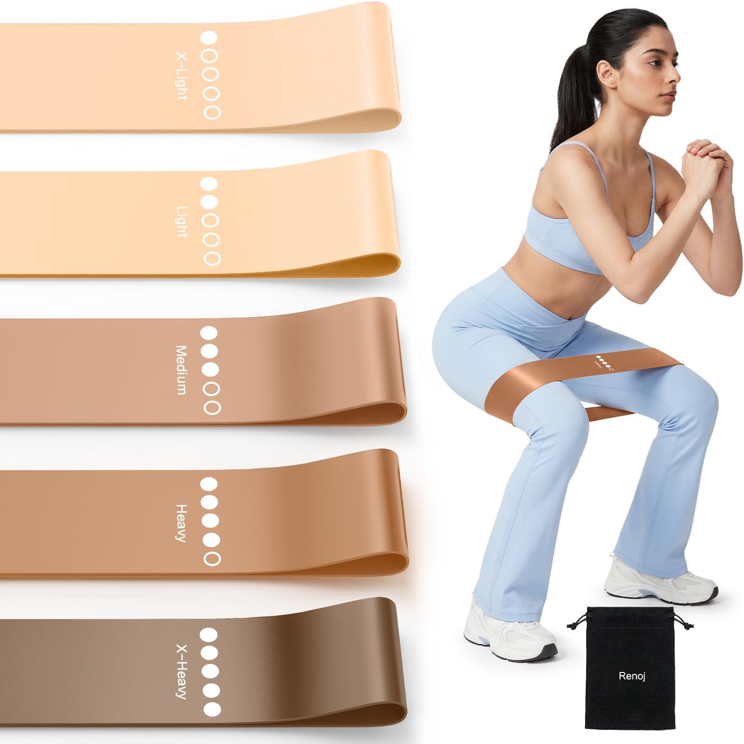 Thumbnail 5 de Resistance Bands 5-Pack for Strength Training 🏋