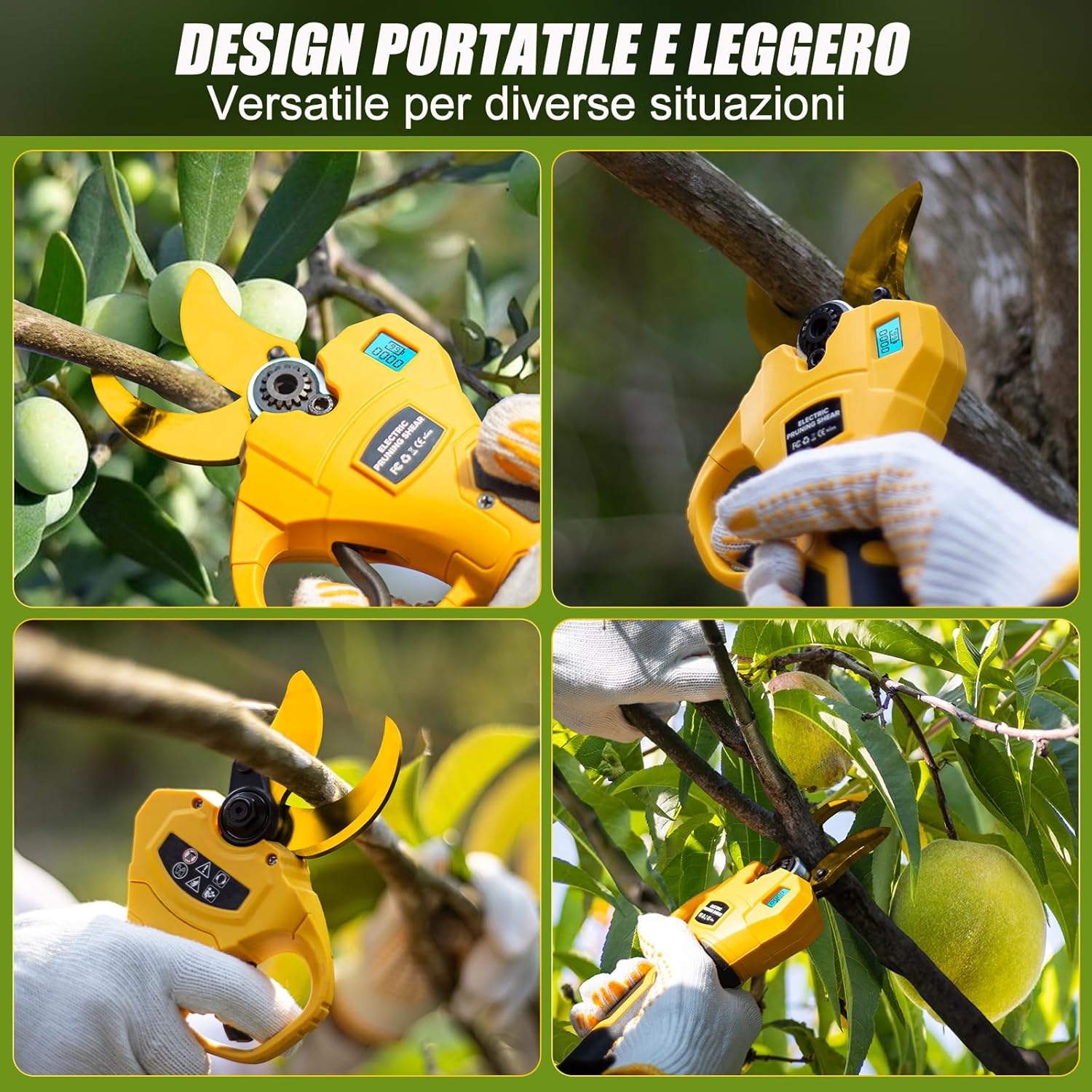 Thumbnail 6 de Forbici Potatura a Batterie 40-50 mm Brushless con LCD – Cesoie Elettriche Professionali