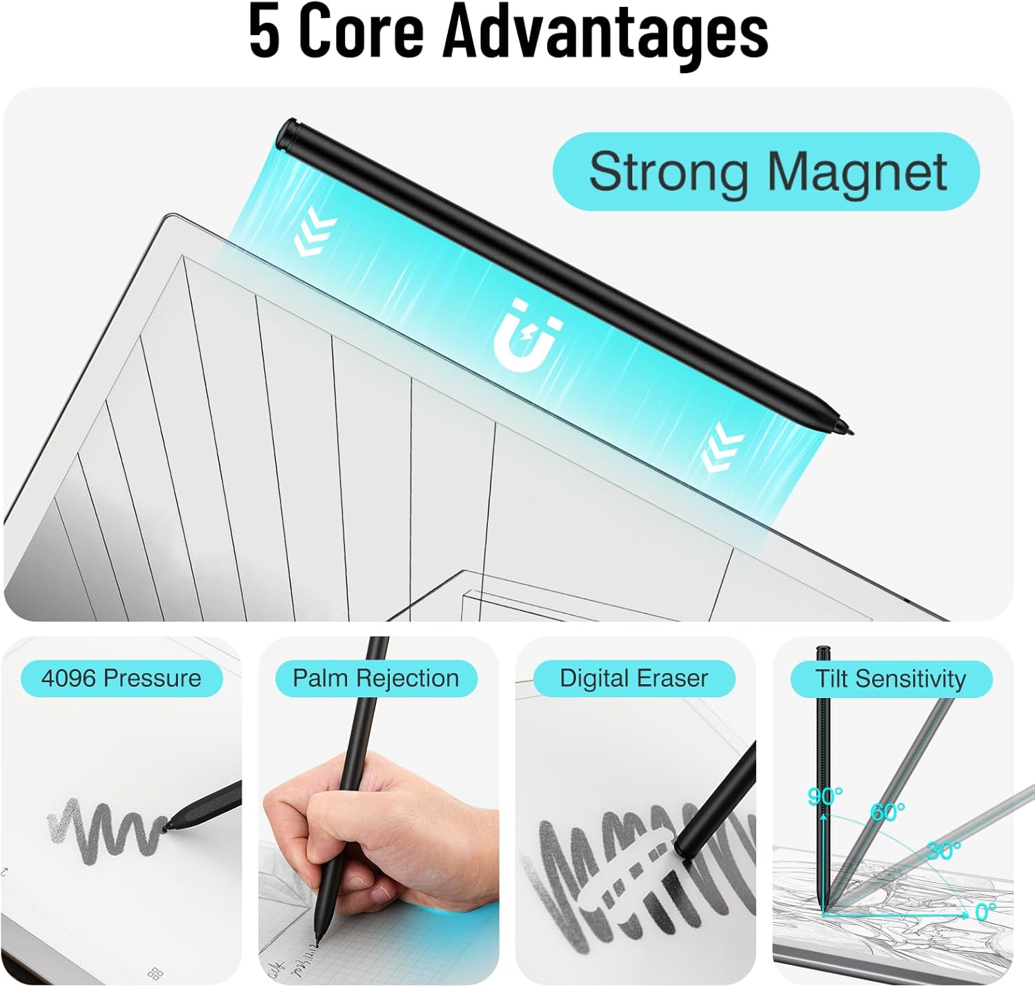 Thumbnail 2 de Magnetic Stylus Pen for Remarkable 2, 4096 Pressure 🎨