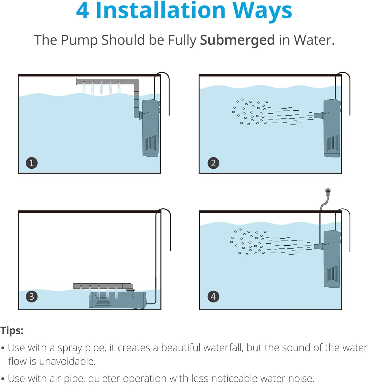 Thumbnail 2 de NICREW Fish Tank Filter 20–40L internal aquarium filter 🐠