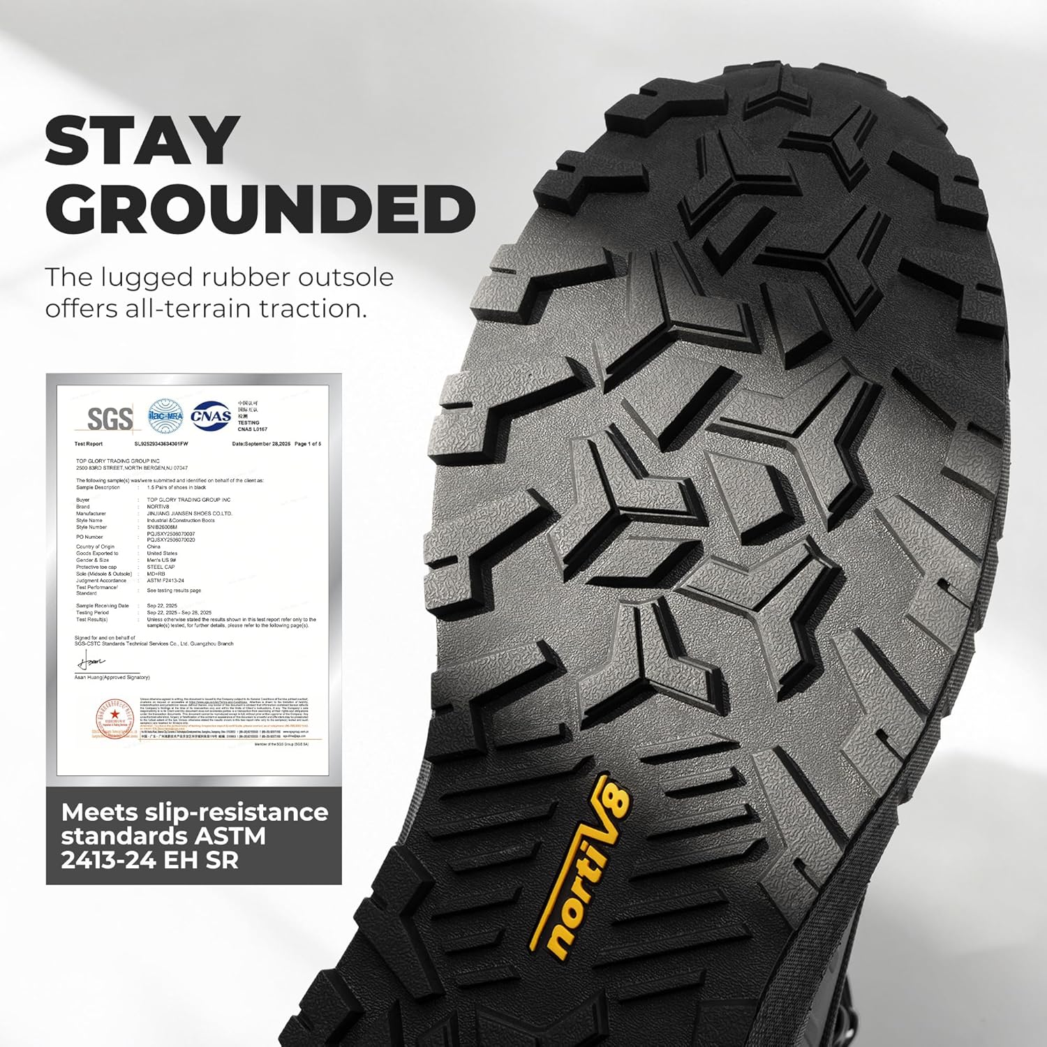 Thumbnail 4 de NORTIV 8 Composite Toe Boots for Men — Lightweight, Safe, All‑Day Comfort