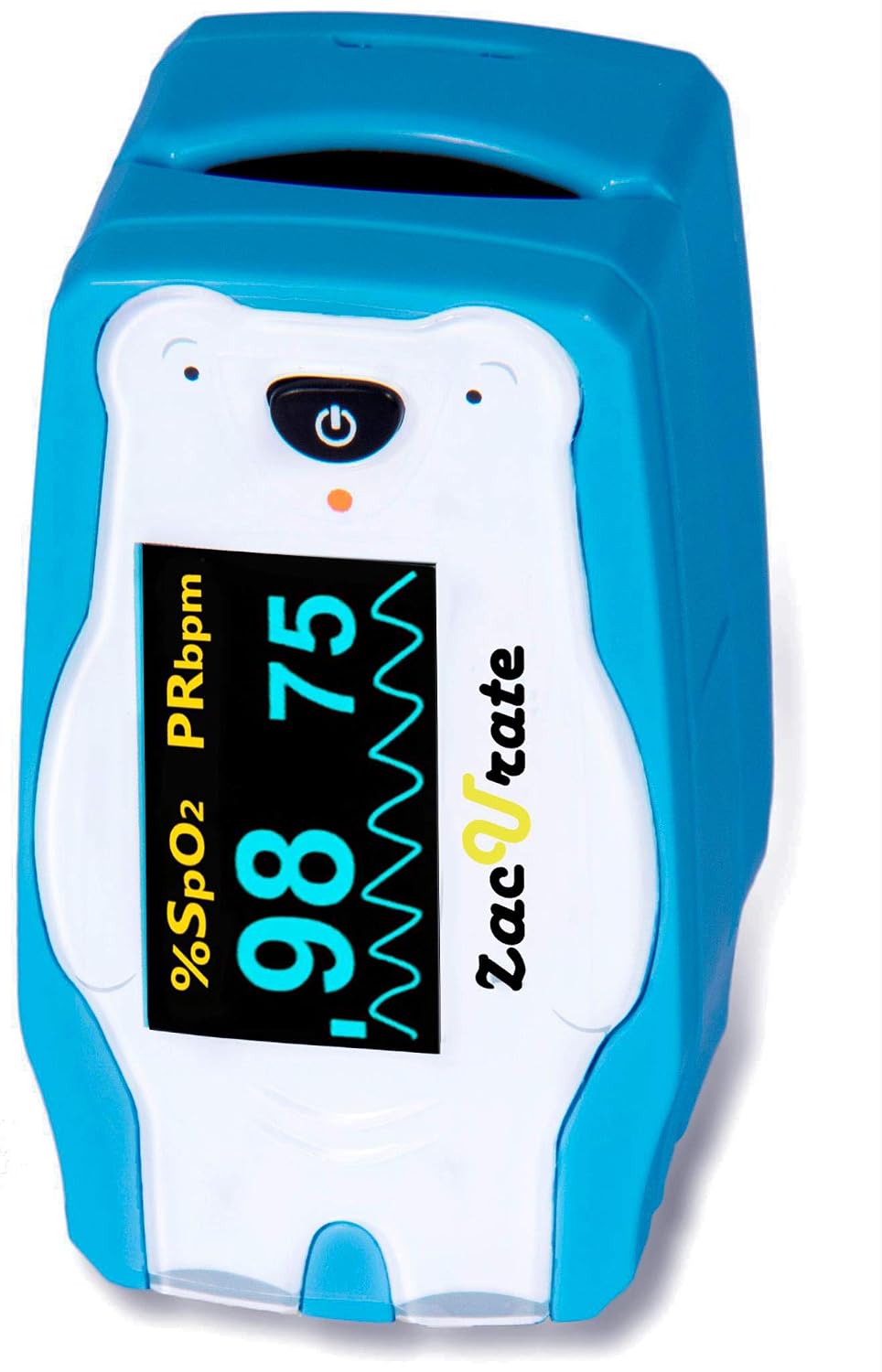 Detalle de Zacurate 10430P-W Children's Fingertip Pulse Oximeter with OLED Display