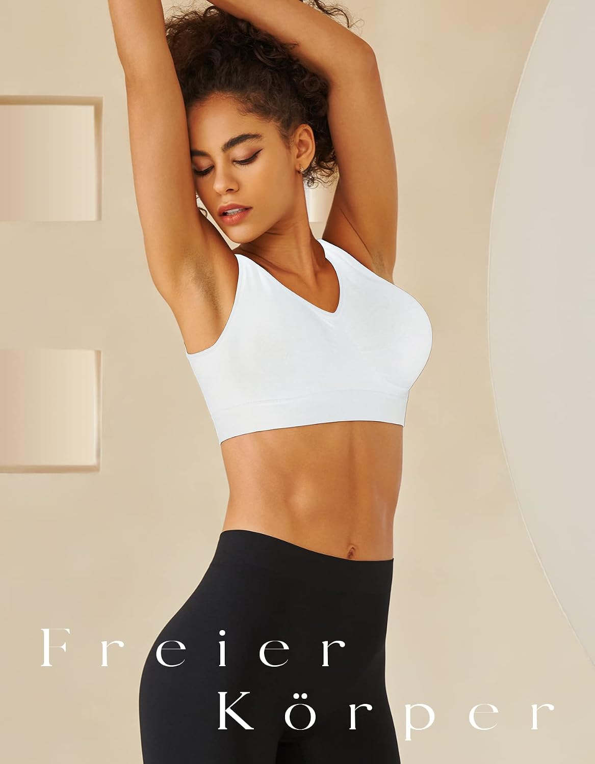 Detalle 1 de SIMIYA Bustier ohne Bügel für Sport-BH