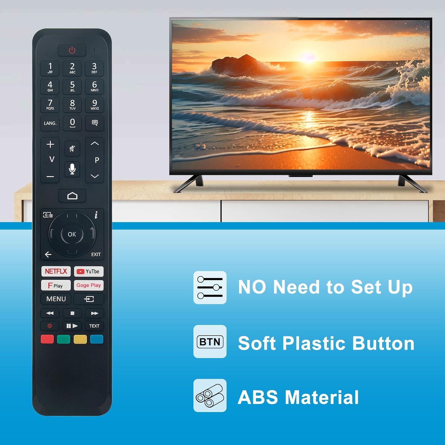Detalle de VINABTY RC45161 Voice remote, 8m range