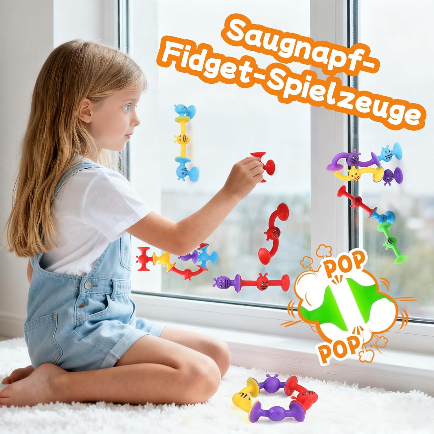 Thumbnail 1 de ECHOCUBE 42 Stück Saugnapf Spielzeug – sensorisches Badewannenspielzeug ab 3 Jahren