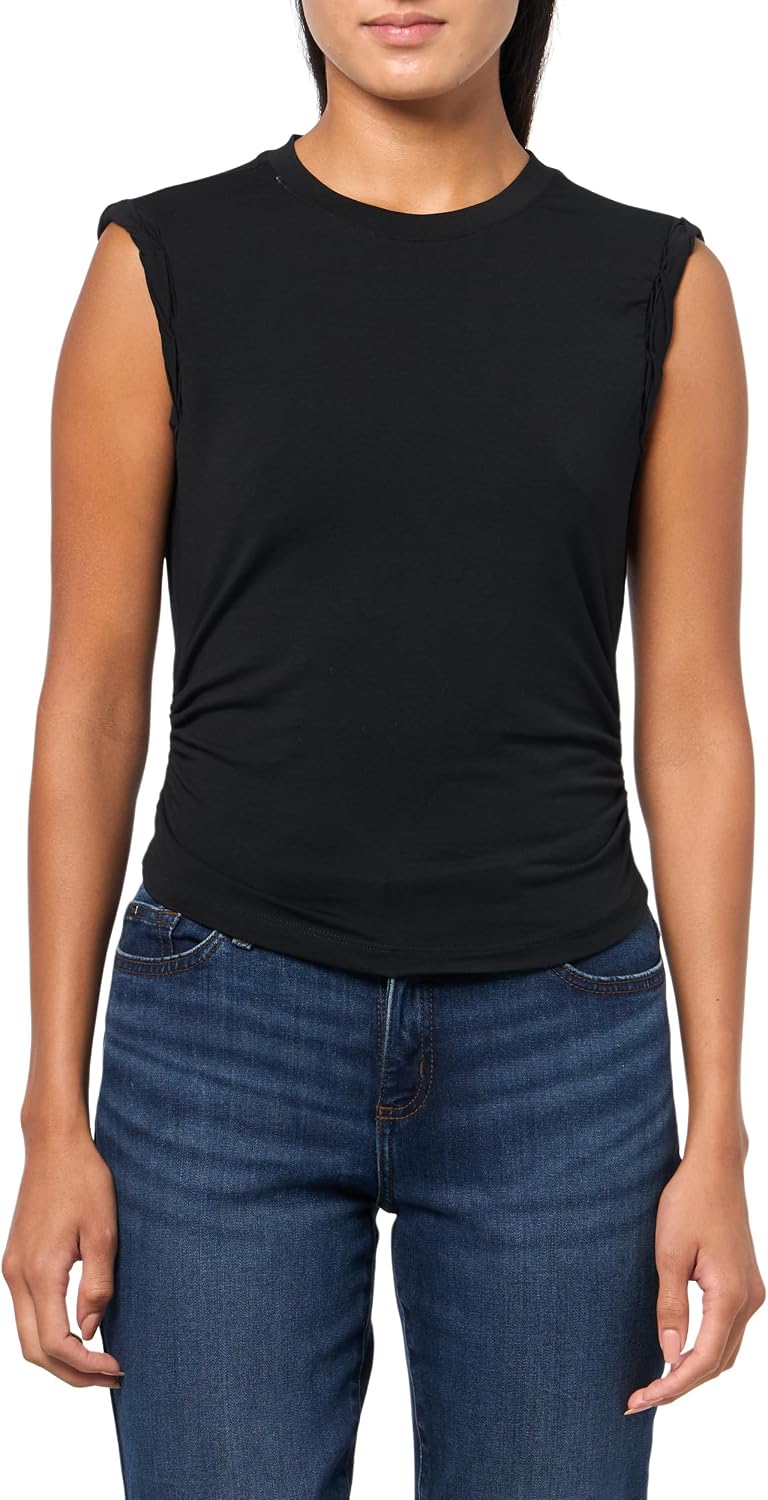 Detalle de Allsaints West Tank Nero XS: un top essenziale, versatile e raffinato