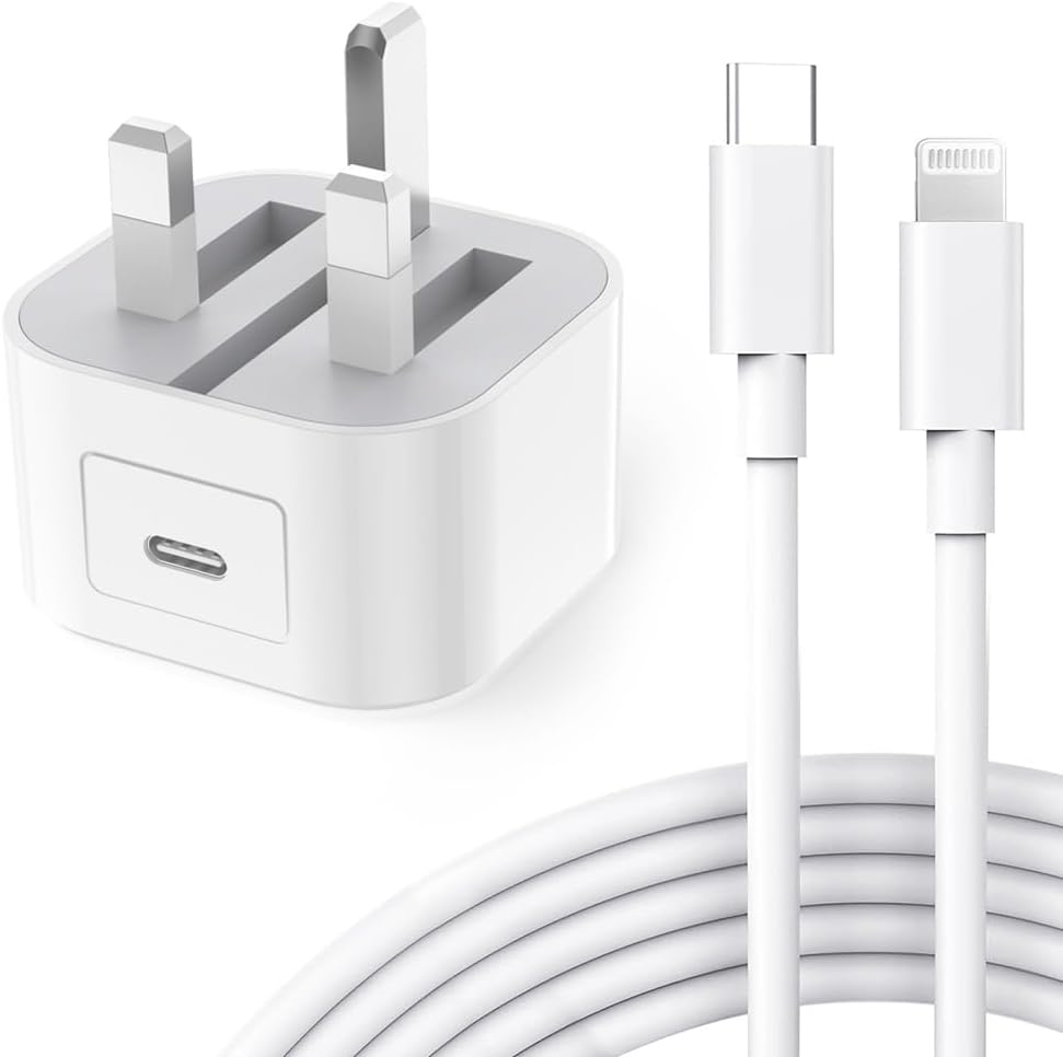 Detalle de 20W USB‑C Fast Charger with 2m Cable for iPad and iPhone – PD 3.0