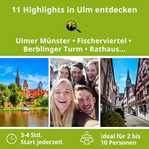Detalle de Stadtspiel Schnitzeljagd Ulm – Entdeckertour | Die Stadt in einer Box