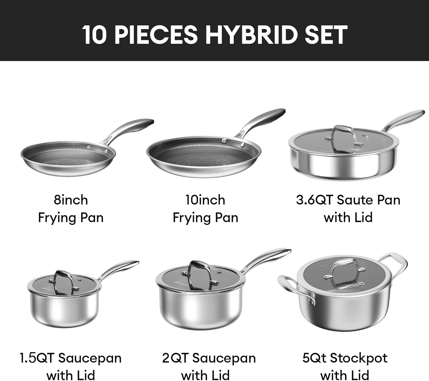 Thumbnail 5 de COOKER KING Stainless Steel 10pc Cookware Set