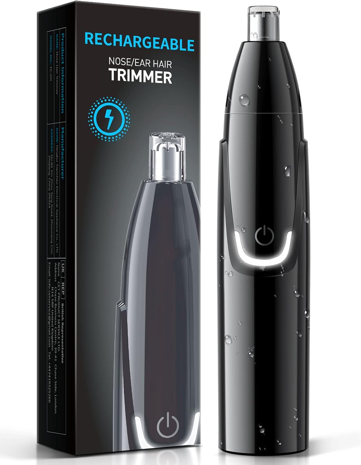 Detalle de ZORAMI Rechargeable Ear and Nose Hair Trimmer - 2026 Professional Painless Eyebrow & Facial Hair Trimmer