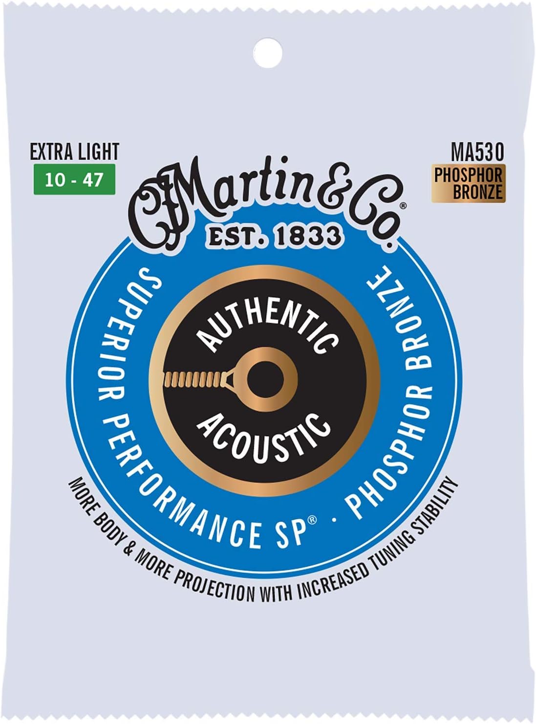 Thumbnail 6 de Martin Authentic MA170 41Y18MA170 Acoustic Strings – Extra Light 10–47: tono autentico e suonabilità superiore